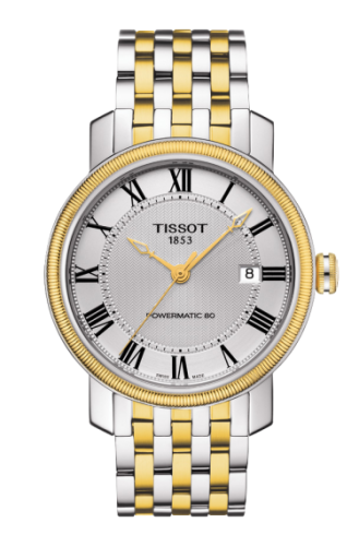 Tissot Bridgeport Powermatic 80 Two Tone / Silver Roman / Bracelet